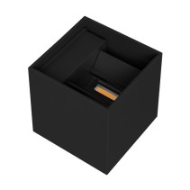 APLIQUE CUBO PRETO 6W 4200K