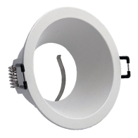 ARO GU10/MR16 RECUADO REDONDO BRANCO