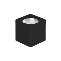 APLIQUE DE TETO QUADRADO PRETO 15W 4200K