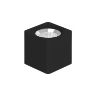 APLIQUE DE TETO QUADRADO PRETO 15W 4200K