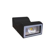 APLIQUE ONDULAR PRETO 10W 4200K