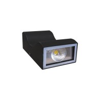 APLIQUE ONDULAR PRETO 10W 4200K