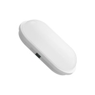 APLIQUE OVAL BRANCO PVC 15W 6400K