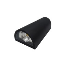 APLIQUE SENI-CIRCULAR PRETO 10W 4200K