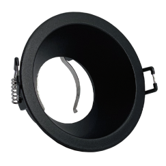 ARO GU10/MR16 RECUADO REDONDO PRETO