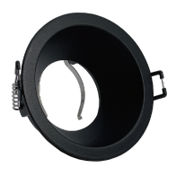 ARO GU10/MR16 RECUADO REDONDO PRETO