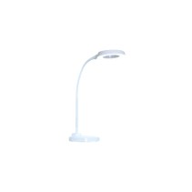 CANDEEIRO DE MESA 6501 BRANCO LED 3 MODOS DE LUZ