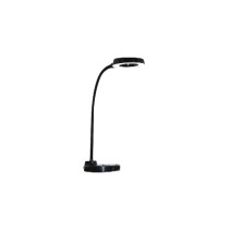CANDEEIRO DE MESA 6501 PRETO LED 3 MODOS DE LUZ