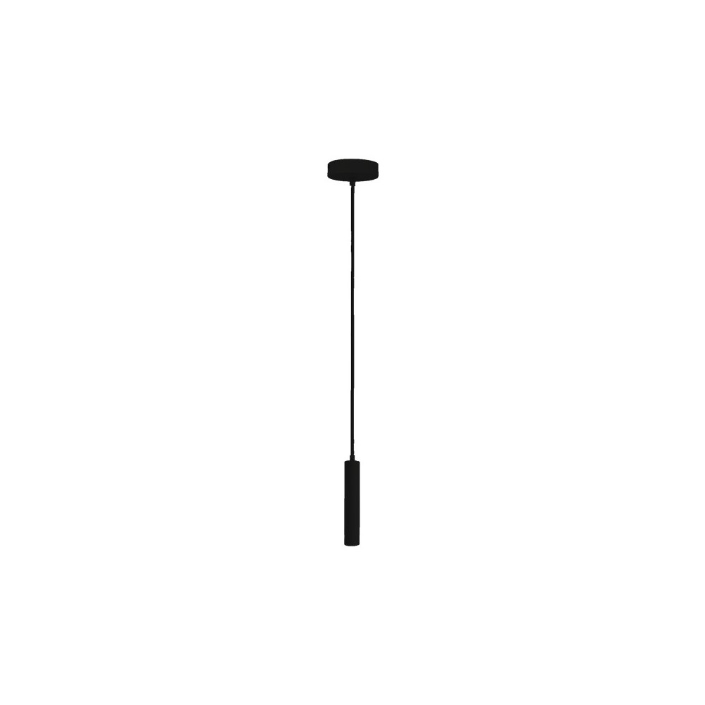 CANDEEIRO TUBULAR 30CM PRETO 1*GU10