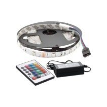 KIT FITA RGB COM CONTROLADOR E TRANSFORMADOR