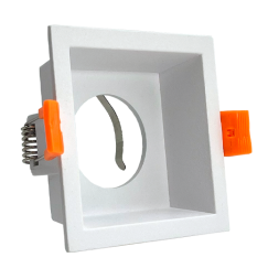 ARO GU10/MR16 RECUADO QUADRADO BRANCO