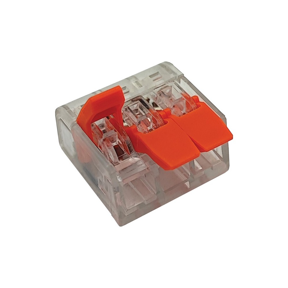 LIGADOR PARA FIO FLEXÍVEL 3 ENTRADAS