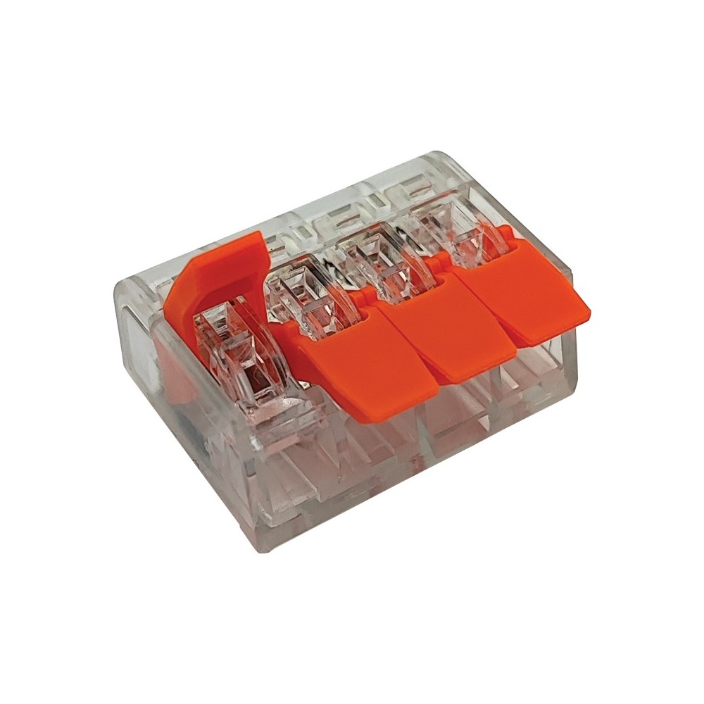 LIGADOR PARA FIO FLEXÍVEL 4 ENTRADAS