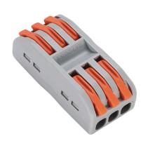 LIGADOR PARA FIO FLEXÍVEL 3+3 ENTRADAS