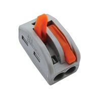 LIGADOR PARA FIO FLEXÍVEL CINZENTO 2 ENTRADAS