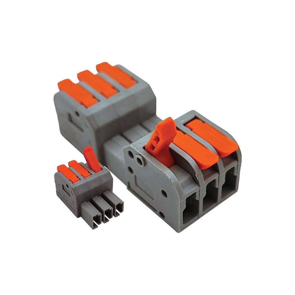 LIGADOR/CONECTOR PARA FIO FLEX. 3+3