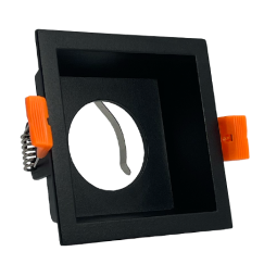 ARO GU10/MR16 RECUADO QUADRADO PRETO