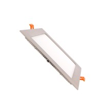 PAINEL LED EMBUTIR 18W QUADRADO NÍQUEL 3000K