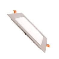 PAINEL LED EMBUTIR 24W QUADRADO NÍQUEL 4200K HXL