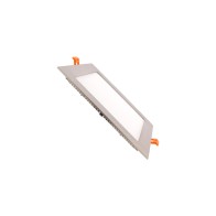 PAINEL LED EMBUTIR 6W QUADRADO NÍQUEL 6400K HXL