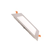 PAINEL LED EMBUTIR 9W QUADRADO NÍQUEL 4200K HXL