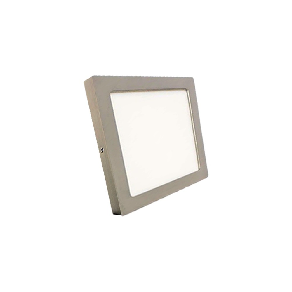 PAINEL LED SALIENTE 18W QUADRADO NIQUEL 3000K HXL