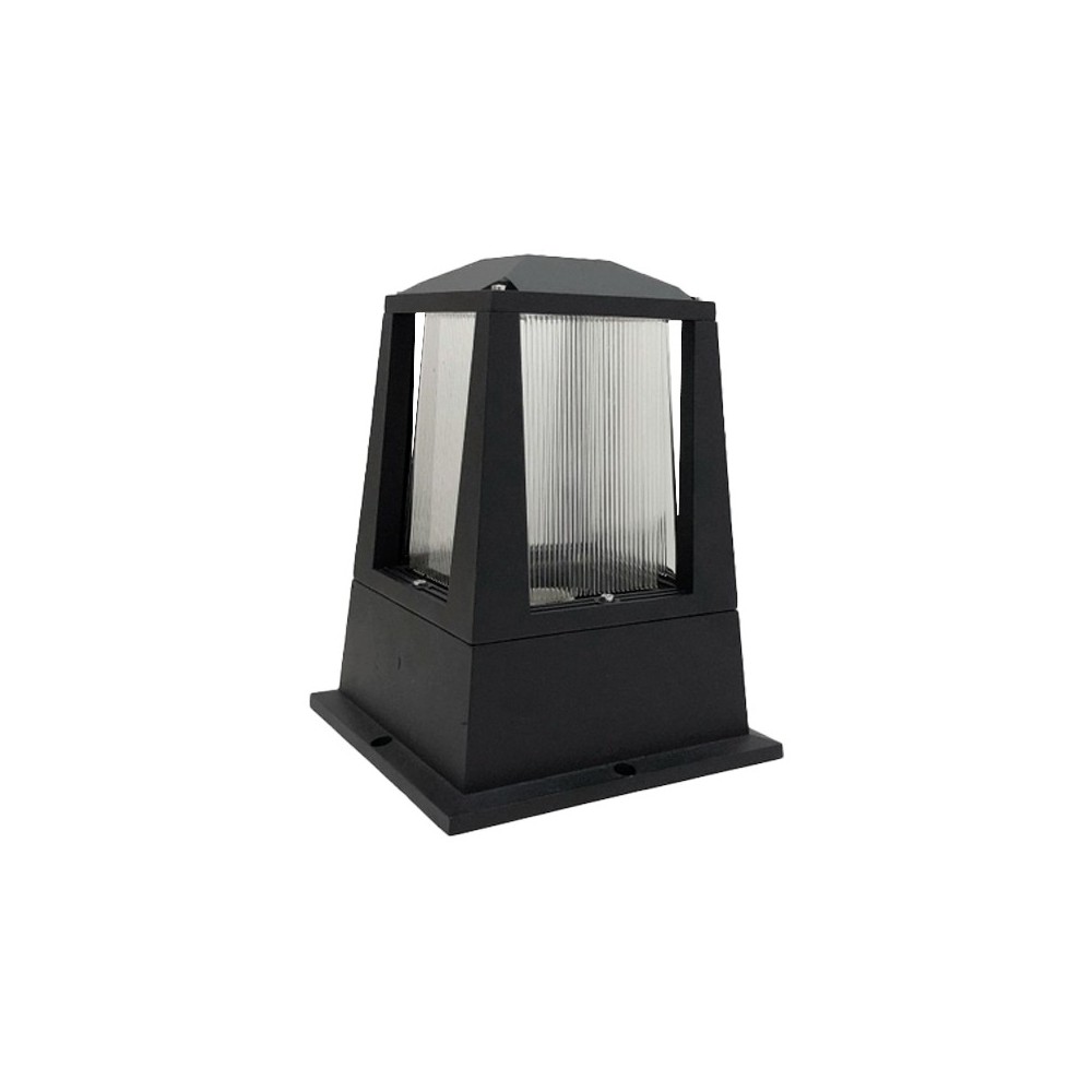 PIMENTEIRO QUADRADO PRETO E27 225 X 195mm