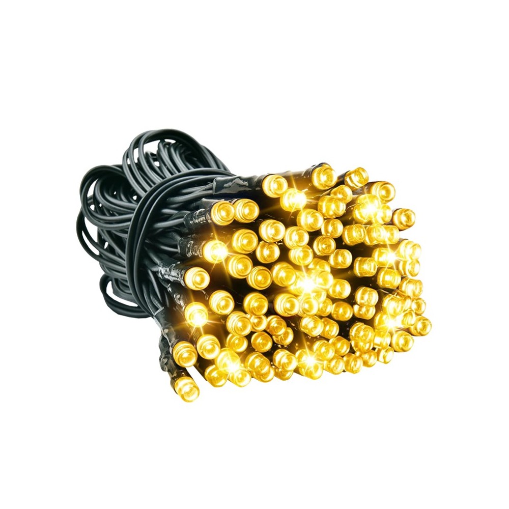 SERIE DE NATAL PILHAS 100LEDS 3000K IP65