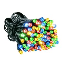 SERIE DE NATAL PILHAS 100LEDS RGB IP65
