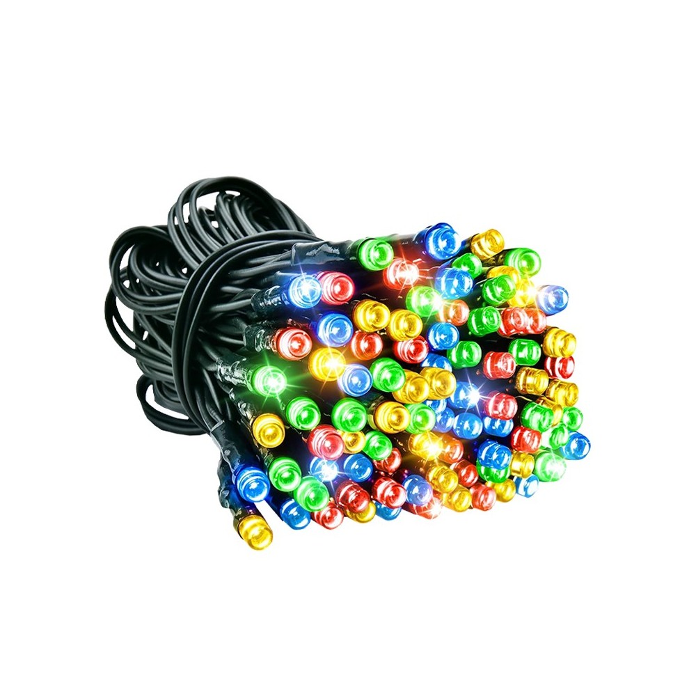 SERIE DE NATAL PILHAS 100LEDS RGB IP65