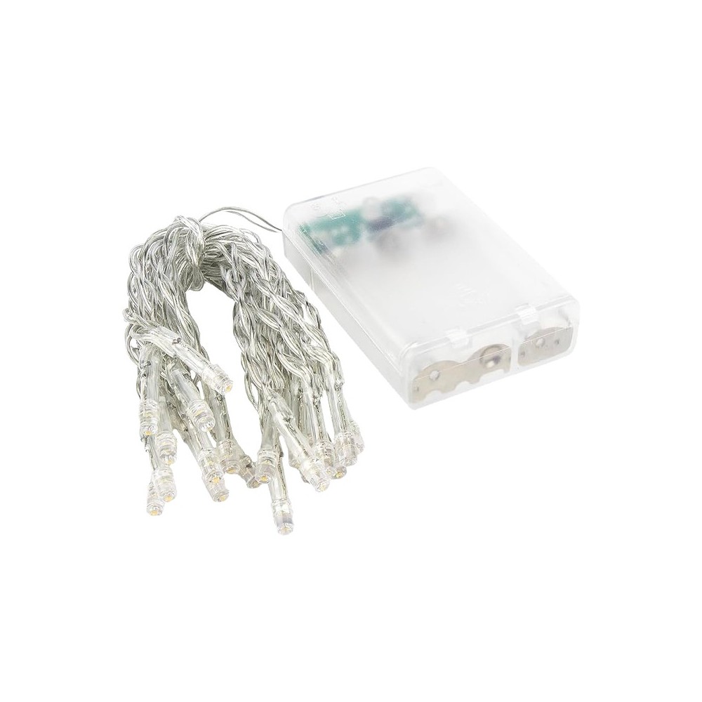 SERIE DE NATAL PILHAS 50LEDS 6400K IP20
