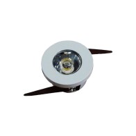 SPOT LED EMBUTIR REDONDO BRANCO 1W 3000K
