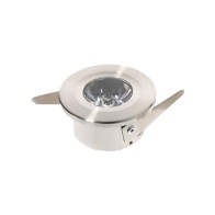 SPOT LED EMBUTIR REDONDO NÍQUEL 1W 3000K
