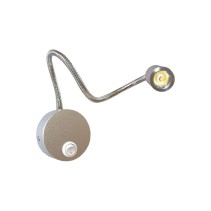 SPOT LED SALIENTE ALUMÍNIO C/BASE 3W 6400K