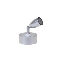 SPOT LED SALIENTE C/BUTÃO ALUMÍNIO 3W 6400K