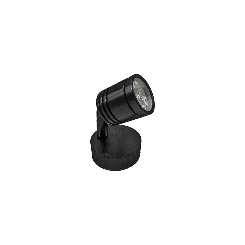SPOT LED SALIENTE PRETO 1W 6400K