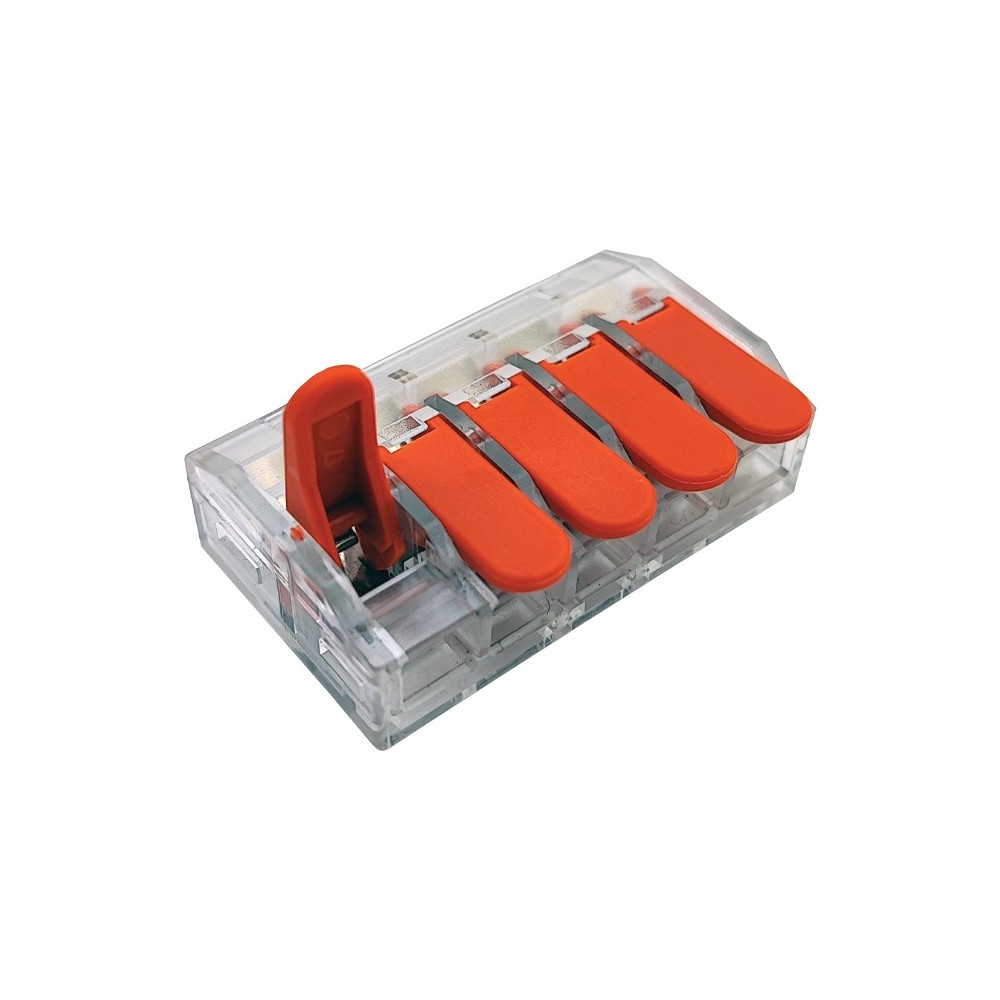 LIGADOR PARA FIO FLEXIVEL 5 ENTRADAS 6mm