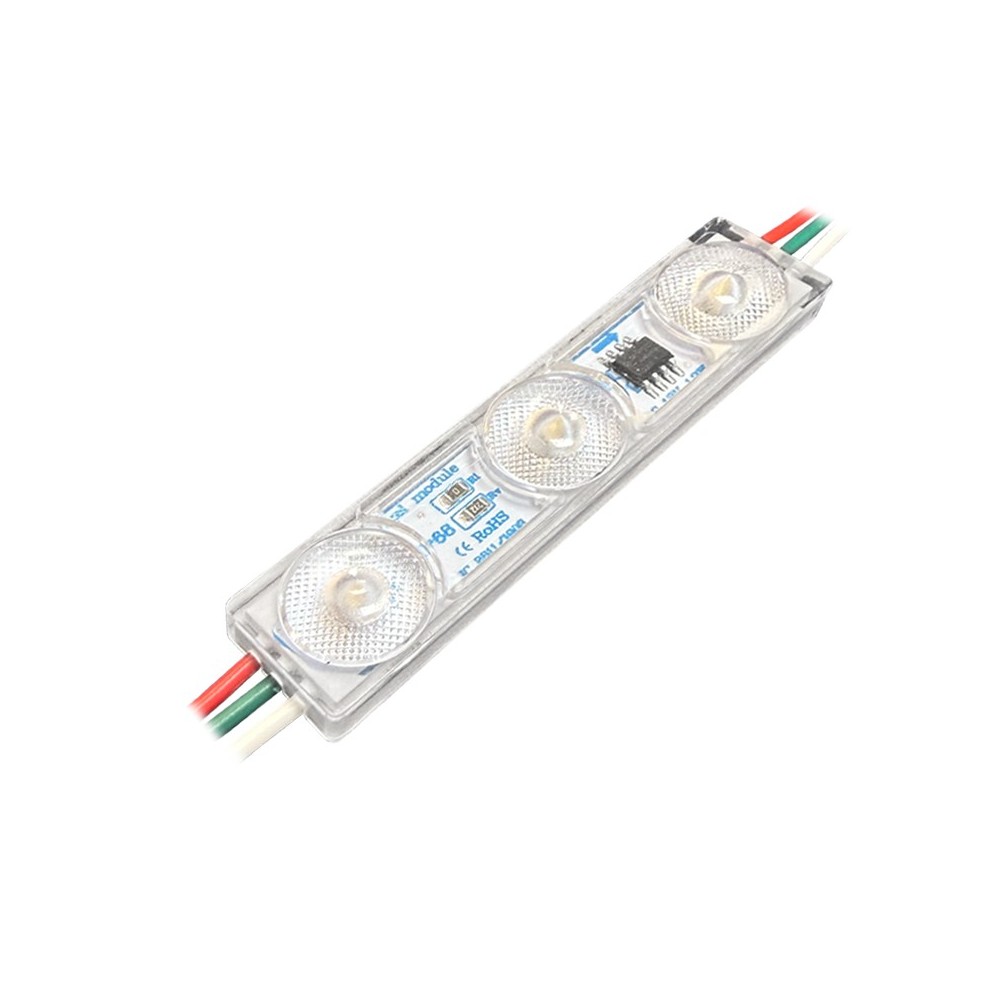 MODULO RGB  3LEDS 1.2W 12V IP68 PACK40