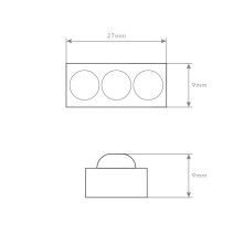 MODULO MICRO 3LEDS 1W 6400K 220V IP67 PACK40