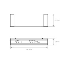 TRANSFORMADOR DIMÁVEL 24V 80W 3.3A IP20