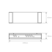 TRANSFORMADOR DIMÁVEL 24V 300W 12.5A IP20