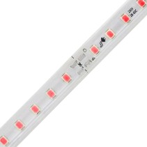 FITA LED 2835 120 LEDS 12W 220V IP65 10-10CM VERMELHO