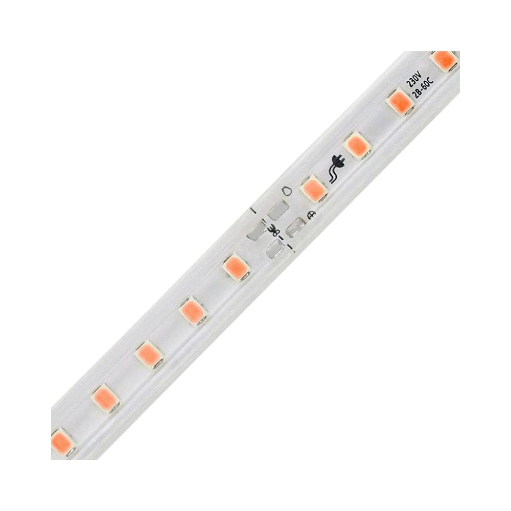 FITA LED 2835 120 LEDS 12W 220V IP65 10-10CM LARANJA