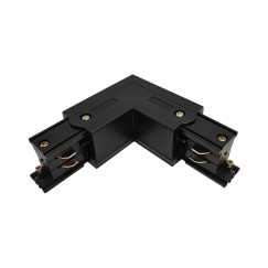 UNIÃO CANTO PARA CALHA TRIFÁSICA PRETA