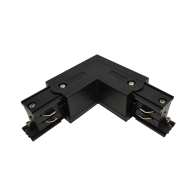 UNIÃO CANTO PARA CALHA TRIFÁSICA PRETA