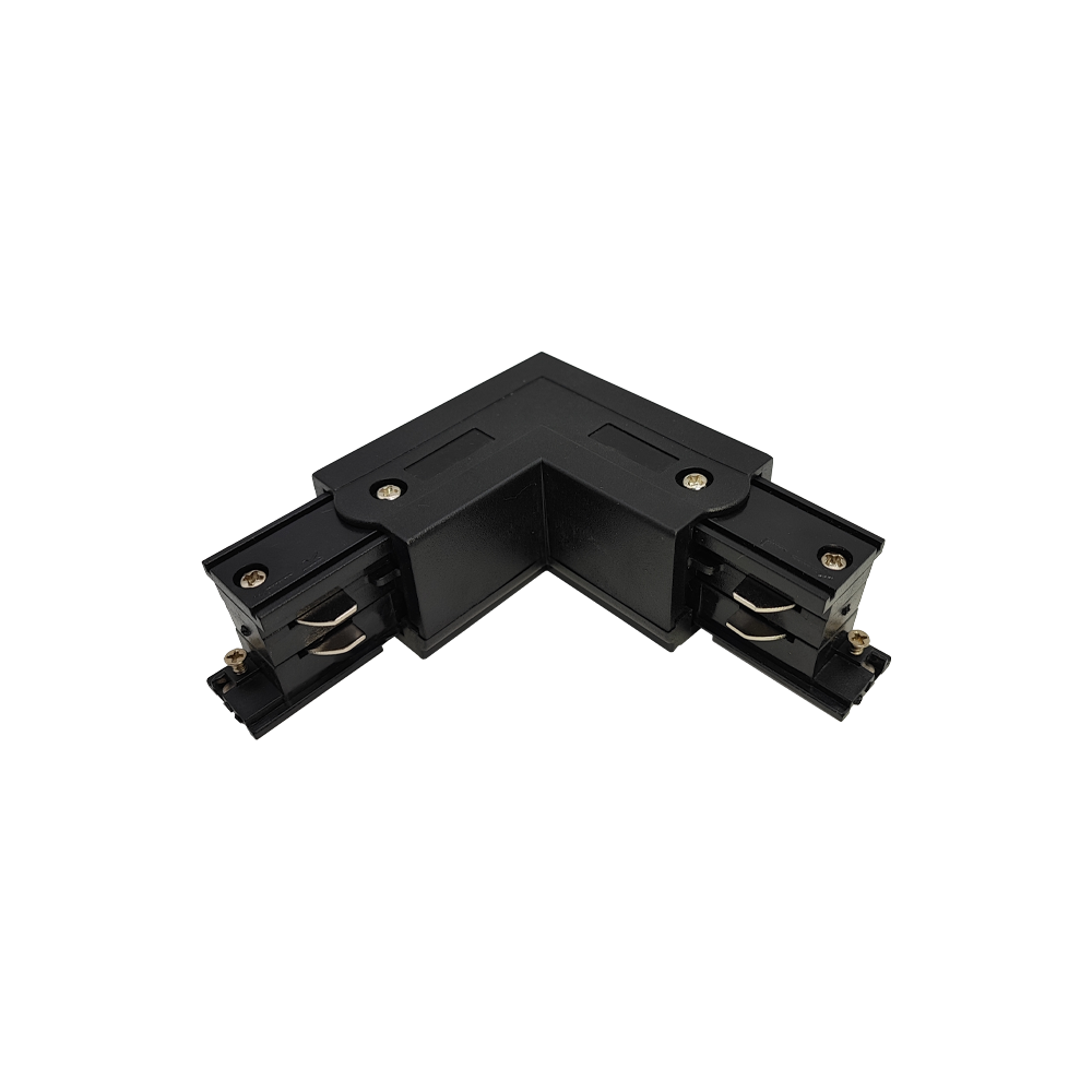 UNIÃO CANTO PARA CALHA TRIFÁSICA PRETA