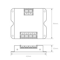 AMPLIFICADOR MONOCROMATICO 5-24V 30A