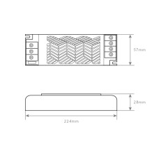 TRANSFORMADOR SLIM 24V 600W 25A IP20