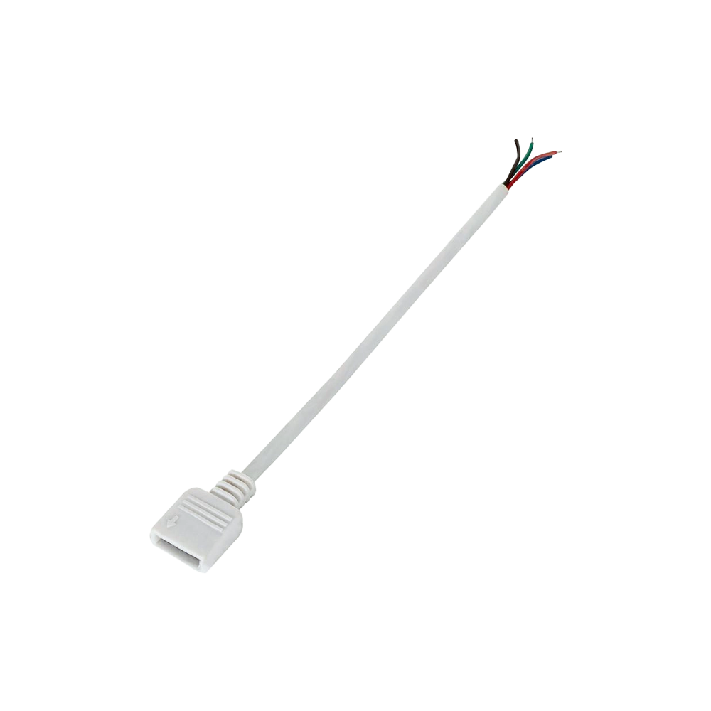 CONECTOR COM FIO 1 CONECTOR RGB 10MM