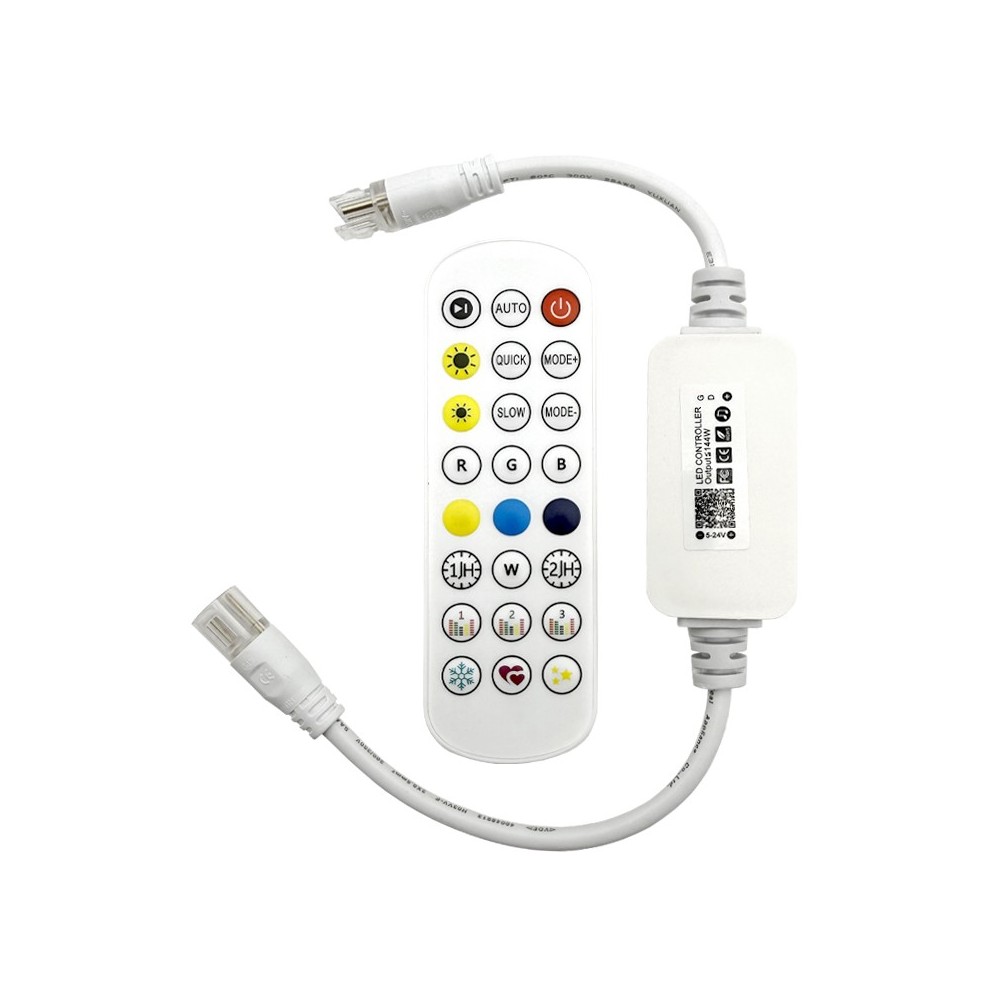 CONTROLADOR RGB IC DIGITAL C/MICROFONE E APP IP65